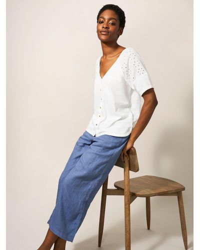 White stuff cropped trousers cheap