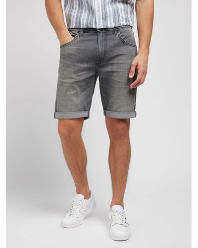 Lee Jeans 5 Pocket Denim Shorts - Grey