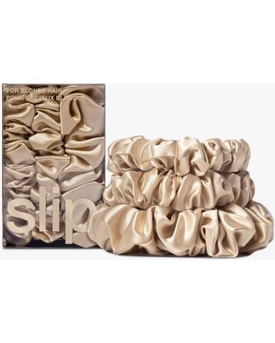 Slip Pure Silk Assorted Scrunchies - Natural