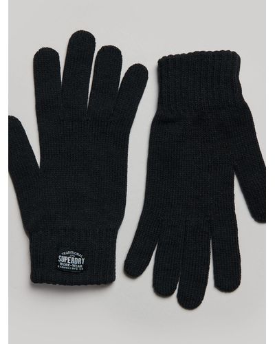 Superdry Classic Knitted Gloves - Black