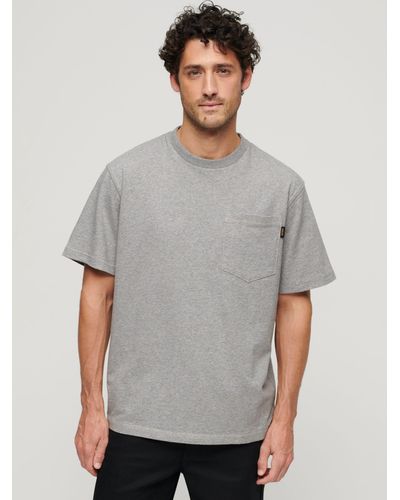 Superdry Contrast Stitch T-shirt - Grey