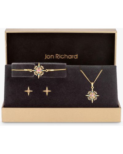 Jon Richard Starburst Cubic Zirconia Bracelet - Natural