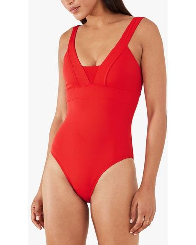Accessorize Lexi Shaping Swimsuit - Red