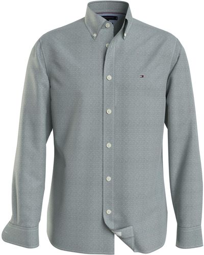 Tommy Hilfiger Oxford Dobby Shirt - Grey