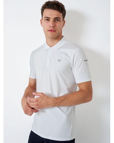 Crew Smart Golf Polo Shirt - White