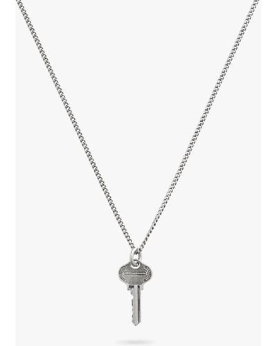 COACH Key Pendant Necklace - Metallic