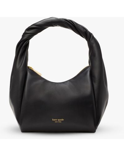 Kate Spade Twirl Leather Top Handle Bag - Black