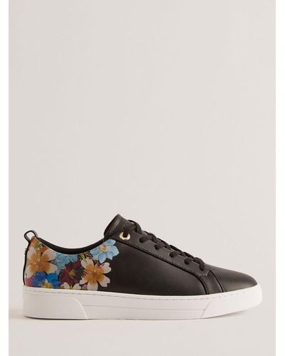 Ted Baker Aleeson Floral Print Cupsole Trainer - Multicolour