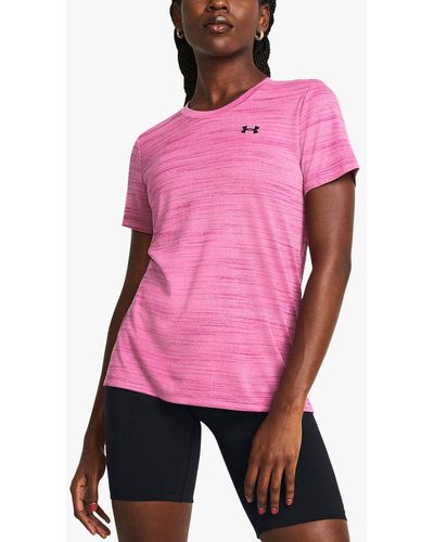 Under Armour Tech Tiger Short Sleeve T-shirt - Pink