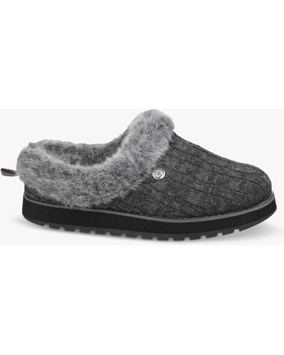 Skechers Keepsakes Ice Angel Mule Slippers - Grey