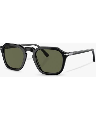 Persol Po3292s Polarised Square Sunglasses - Green
