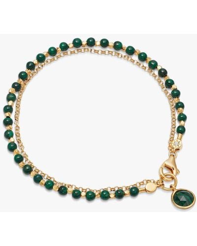 Astley Clarke Semi-precious Beaded Layered Bracelet - Metallic