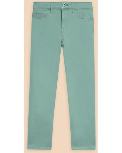 White Stuff Blake Cropped Straight Leg Jeans - Blue