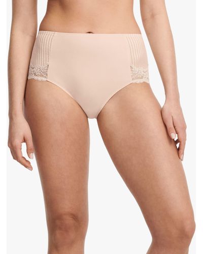 Chantelle Marilyn Soft Feel High Waisted Knickers - Natural