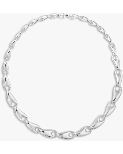 Georg Jensen Rabun Link Chain Necklace - White