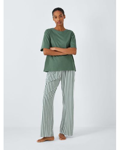 John Lewis Didi T-shirt Pyjamas - Green