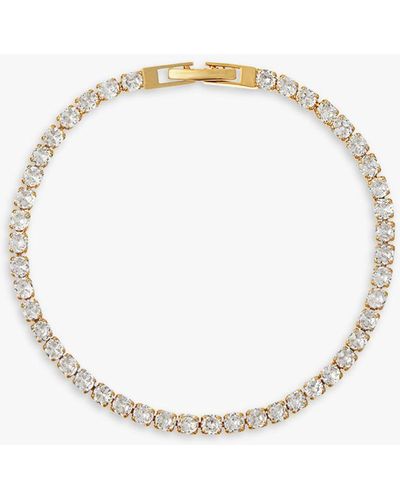 Orelia Crystal Tennis Bracelet - Metallic