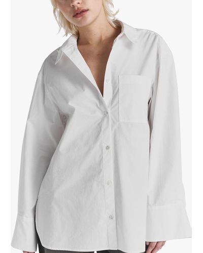 Twist & Tango Fiona Organic Cotton Oversized Shirt - White