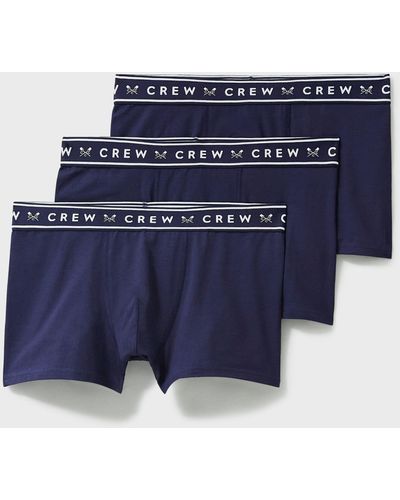 Crew Jersey Boxers - Blue