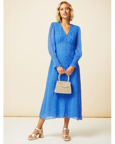 Aspiga Sally Anne Long Sleeve Dress - Blue