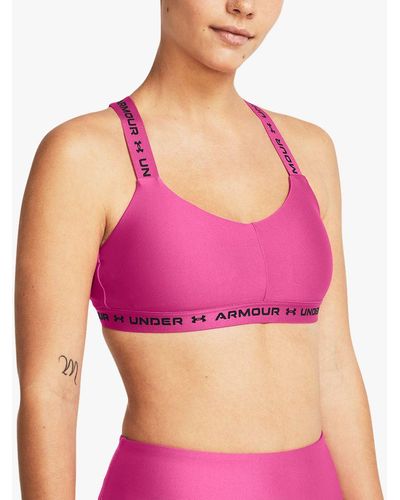 Under Armour Crossback Low Sports Bra - Pink