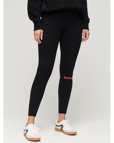 Superdry High Waist Sports Leggings - Black