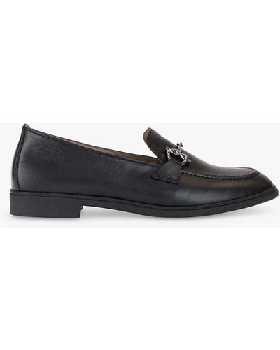 Gabor Beaumont Leather Loafers - Black