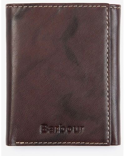 Barbour Crail Tri Leather Wallet - Brown
