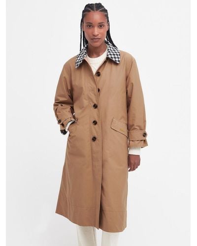 Barbour Tomorrow's Archive Lennoxlove Showerproof Trench Coat - Natural