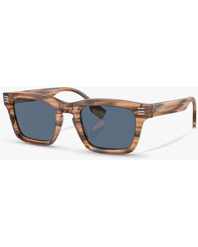 Burberry Be4403 D-frame Sunglasses - Blue