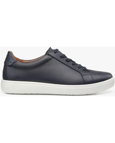 Hotter Oliver Classic Leather Trainers - Blue