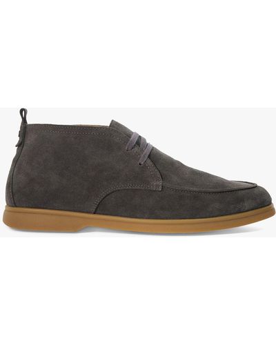 Dune Camly Lace Up Chukka Boots - Grey