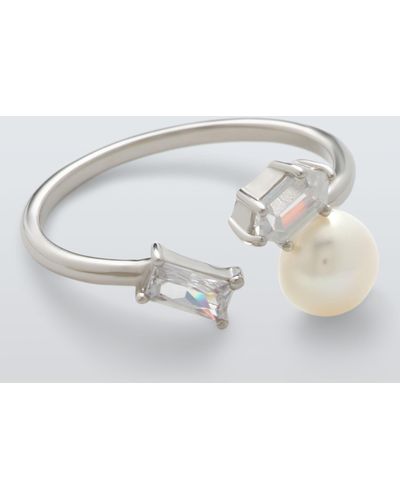 Lido Freshwater Pearl & Cubic Zirconia Cocktail Ring - Multicolour