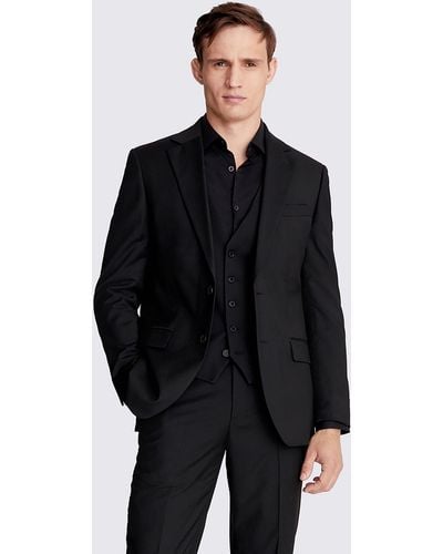 Moss Regular Fit Stretch Suit Jacket - Black