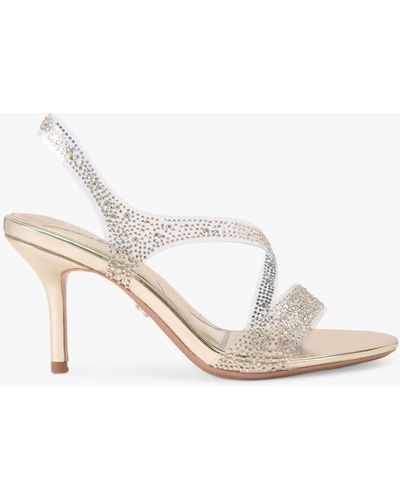 Carvela Kurt Geiger Symmetry Diamante Sandals - White