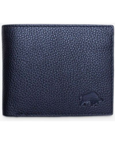 Raging Bull Leather Card Wallet - Black