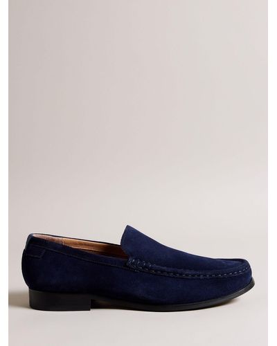 Ted Baker Labis Suede Loafers - Blue