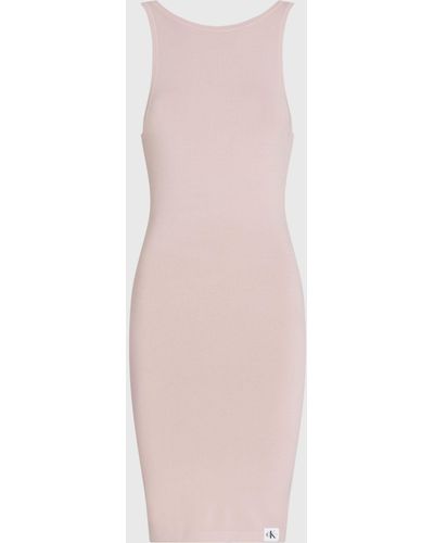Calvin Klein Archive Knitted Mini Dress - Pink