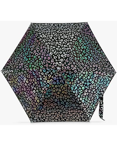 Fulton Tiny 2 Iridescent Leopard Umbrella - Multicolour