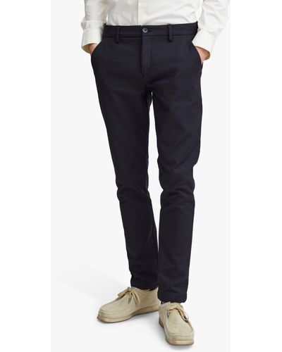 Casual Friday Philip Slim Fit Performance Trousers - Blue