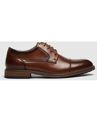 Rodd & Gunn Darfield Leather Derby Shoes - Brown