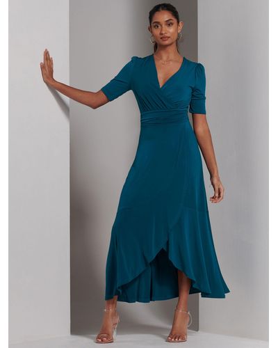 Jolie Moi Olana Jersey Maxi Dress - Blue