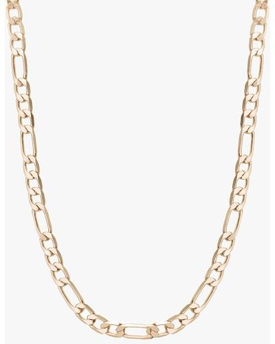 Tutti & Co Plateau Figaro Chain Necklace - Natural