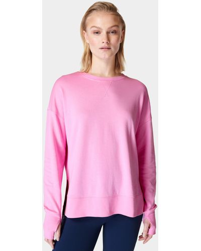 After Class Longline Sweatshirt - Punk Pink