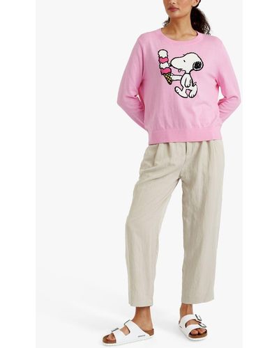 Chinti & Parker Snoopy Jumper - Pink