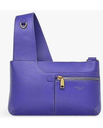 Radley Pockets Icon Mini Zip Top Cross Body Bag - Purple