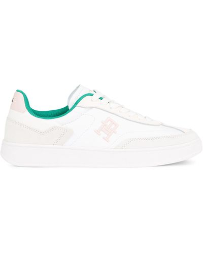 Tommy Hilfiger Heritage Logo Trainers - White