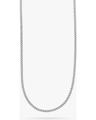 Orelia Fine Curb Chain - White