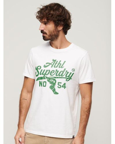 Superdry Track & Field Athletic Graphic T-shirt - White