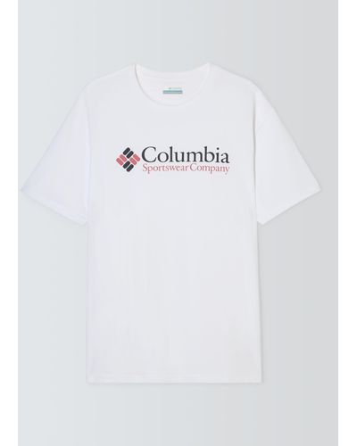 Columbia Csc Basic Logo Short Sleeve T-shirt - White